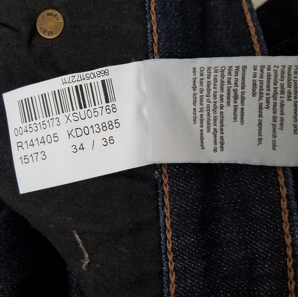 Mavi Jeans Men's -Zach Straight Dark W34 - Picture 7 of 8